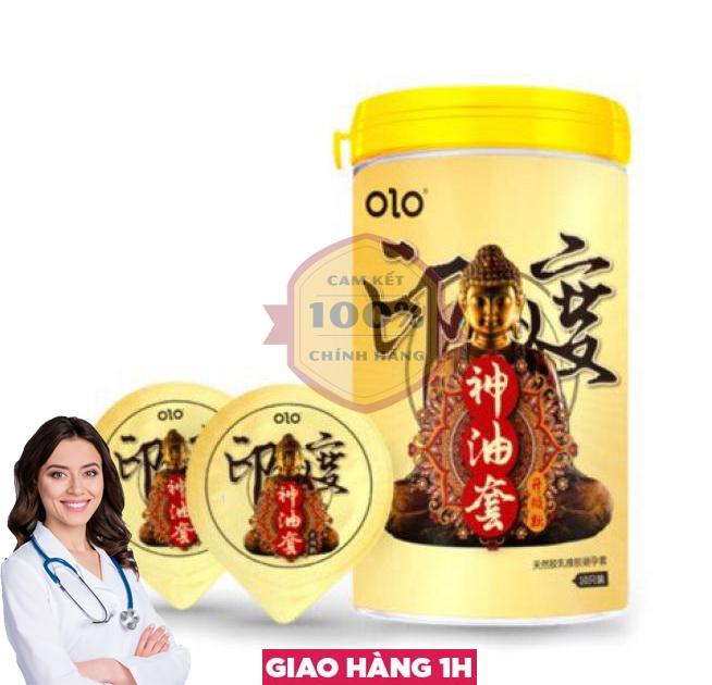  Nhập sỉ Bao cao su OLO 0.01 Ống Phật Tròn Performa - Gân gai siêu mỏng kéo dài thời gian - Hộp  giá tốt 