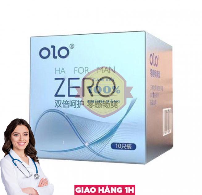  Địa chỉ bán Bao cao su OLO 0.01 Zero Ha For Man - Siêu mỏng nhiều gel bôi trơn - Hộp 10 cái  mới nhất 