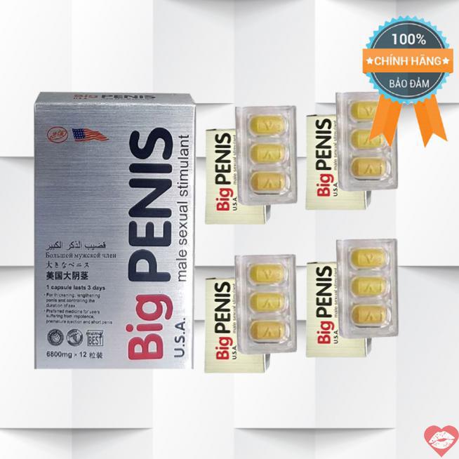 Mua Big Penis USA chính hãng kéo dài thời gian cường dương chống xuất tinh sớm hộp 12 viên chính hãng 
