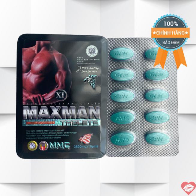 Giá sỉ Maxman chính hãng cương dương kéo dài thời gian chống xuất tinh sớm hộp 10 viên giá sỉ 