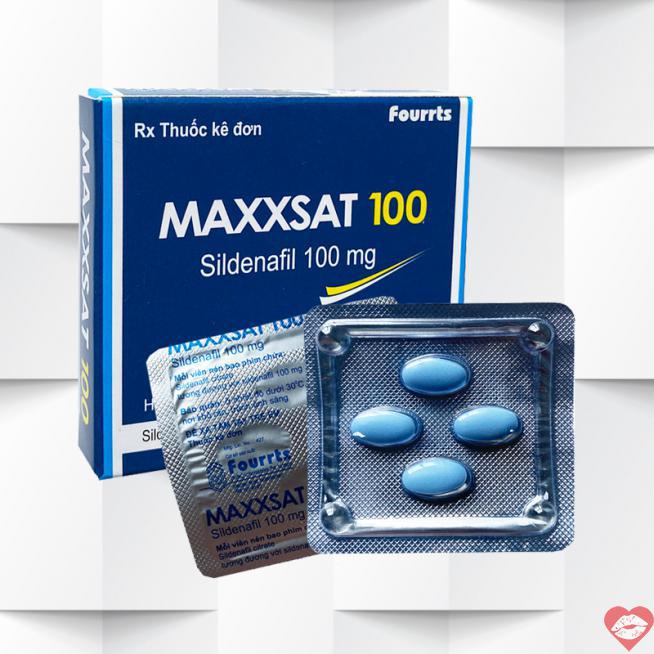Review Maxxsat 100 Sildenafil Cường dương kéo dài thời gian Nam tốt nhất 