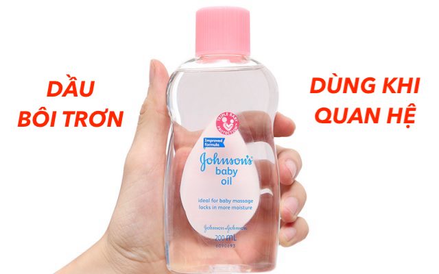 Johnson Baby oil dùng bôi trơn khi quan hệ dầu gel  50ml cách dùng