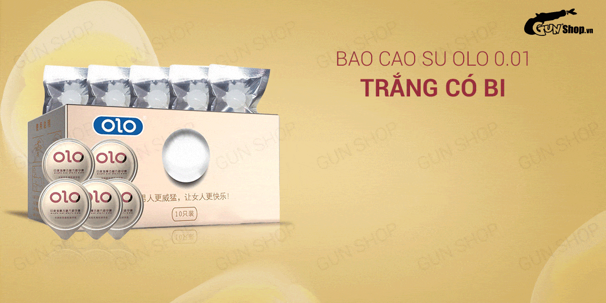 Shop bán Bao cao su OLO 0.01 Trắng có bi - Siêu mỏng bi tăng kích thước 1.5cm - Hộp 5 cái chính hãng Shop bán Bao cao su OLO 0.01 Trắng có bi - Siêu mỏng bi tăng kích thước 1.5cm - Hộp 5 cái chính hãng
