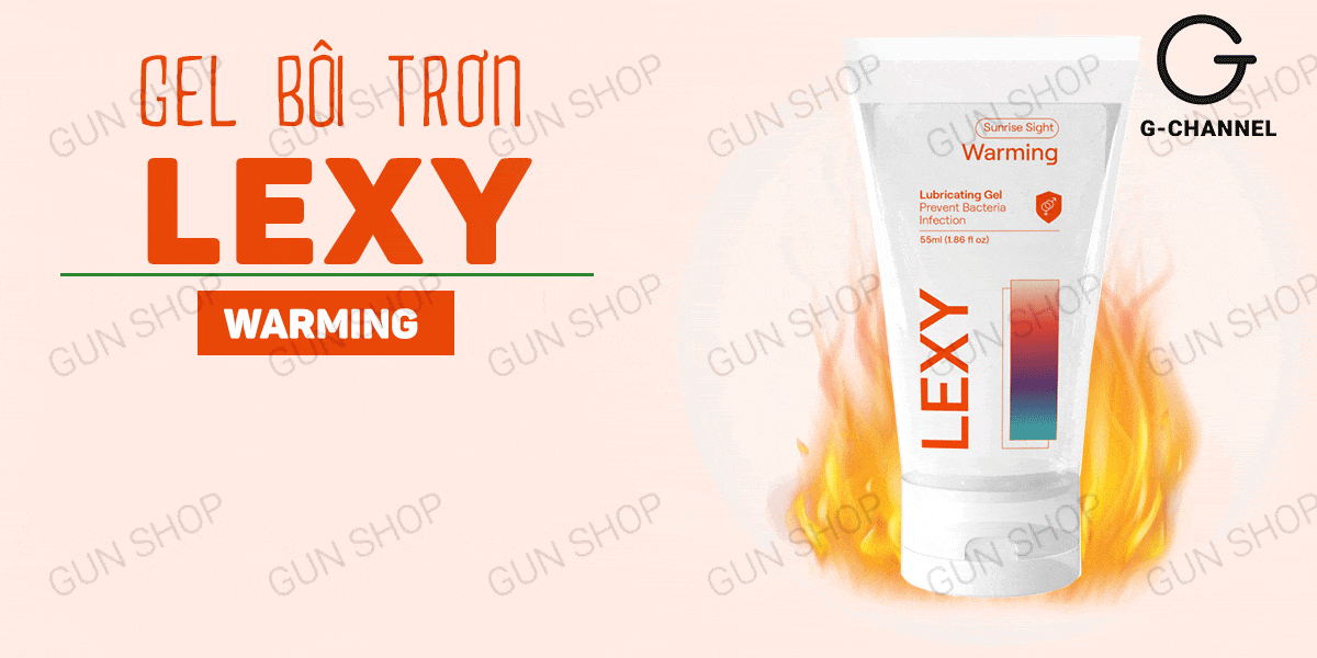 Sỉ Gel bôi trơn ấm nóng - Lexy Warming - Chai 55ml hàng mới về Sỉ Gel bôi trơn ấm nóng - Lexy Warming - Chai 55ml hàng mới về