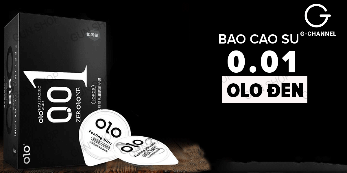 Cung cấp Bao cao su OLO 0.01 Đen - Siêu mỏng hương vani - Hộp 10 cái tốt nhất Cung cấp Bao cao su OLO 0.01 Đen - Siêu mỏng hương vani - Hộp 10 cái tốt nhất