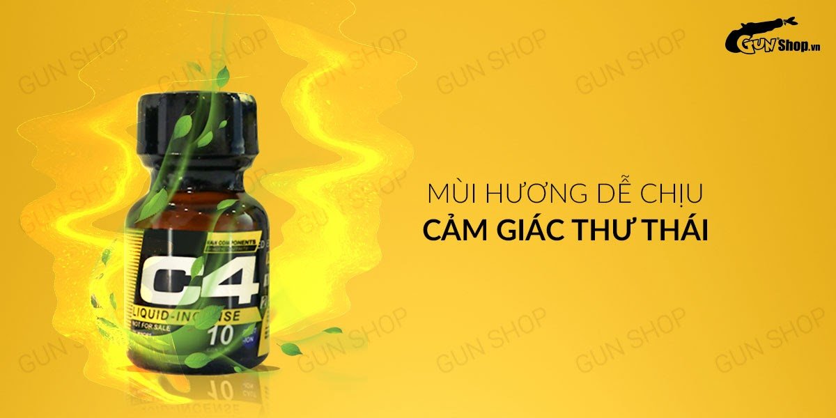 Shop bán Chai hít tăng khoái cảm Popper C4 Black Yellow - Chai 10ml chính hãng Shop bán Chai hít tăng khoái cảm Popper C4 Black Yellow - Chai 10ml chính hãng
