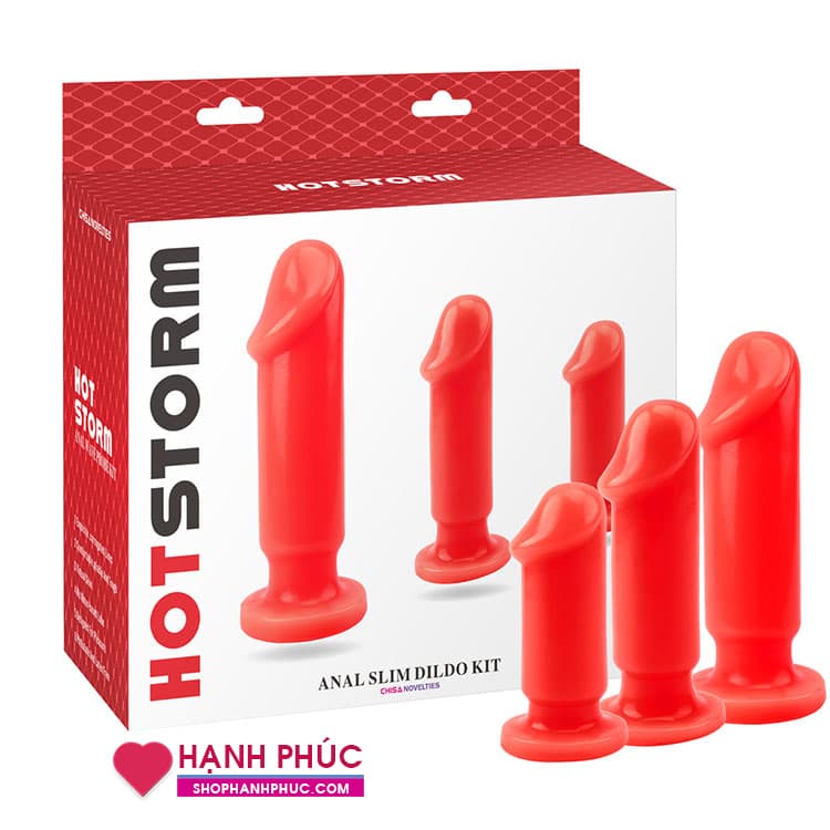  Sỉ Anal Hot Storm - Bộ 3 Dương Vật Silicon Để Dùng Cho Hậu Môn - SHP1091 loại tốt