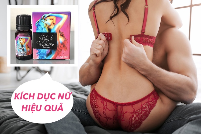  So sánh Thuốc kích dục nữ Black Widow German dạng nước không mùi cực mạnh giá rẻ chính hãng