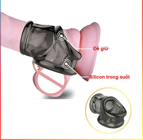  Bảng giá Botome - Vòng Khóa Dương Vật Silicon Có Rung Dành Cho Nam - SHP1098 chính hãng