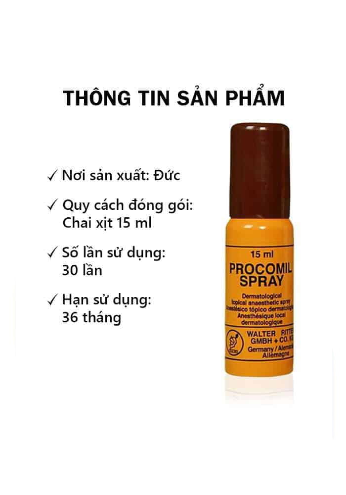  Phân phối Thuốc Xịt Procomil Đức Chính Hãng - SHP186 có tốt không?