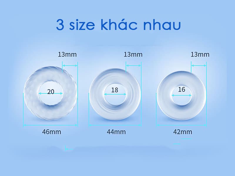  Nhập sỉ CockTen - Vòng Đeo Dương Vật Silicon Trong Suốt Cho Nam - VD10 cao cấp