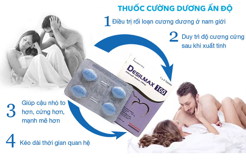  Bỏ sỉ Thuốc Desilmax 100mg cường dương Ấn Độ 100 50 mg tăng sinh lý tốt nhất giá tốt