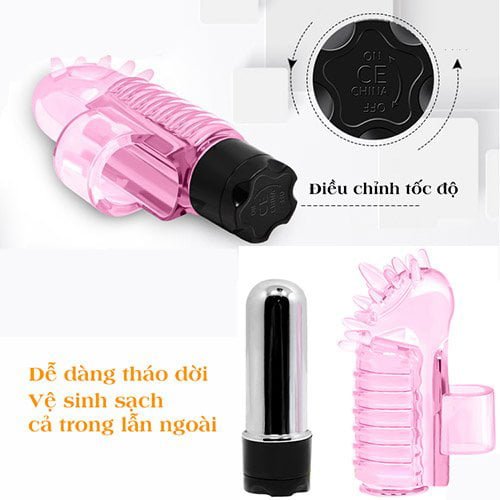 Đại lý Đồ Chơi Sextoy Cho Nữ Kiểu Ngón Tay Có Gai - SHP686 hàng mới về