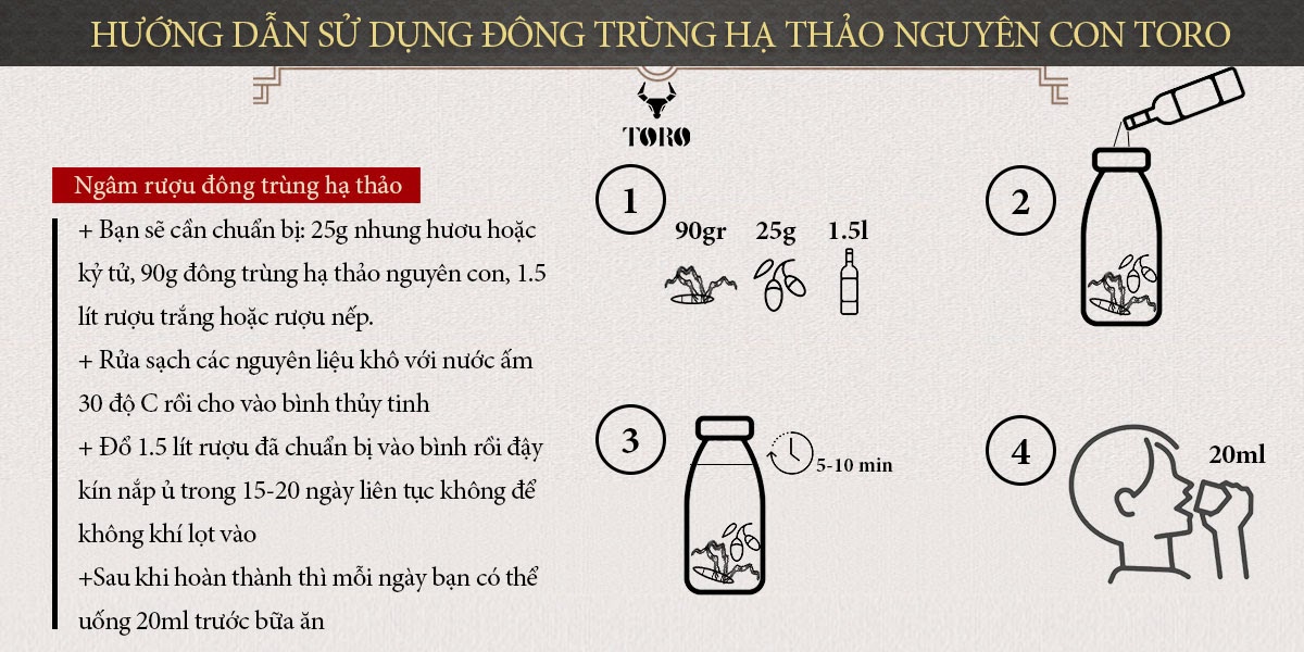 Kho sỉ Đông trùng hạ thảo cao cấp nguyên con - Tăng cường sinh lý bồi bổ cơ thể - 5g loại tốt Kho sỉ Đông trùng hạ thảo cao cấp nguyên con - Tăng cường sinh lý bồi bổ cơ thể - 5g loại tốt