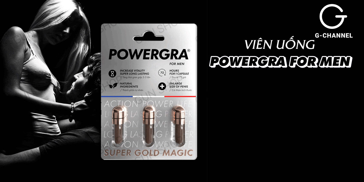Địa chỉ bán Viên uống tăng kích thước kéo dài thời gian Powergra For Men - Vỉ 3 viên cao cấp Địa chỉ bán Viên uống tăng kích thước kéo dài thời gian Powergra For Men - Vỉ 3 viên cao cấp