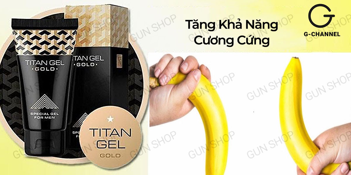 Bảng giá Gel bôi trơn tăng kích thước cao cấp - Titan Gold - Chai 50ml nhập khẩu Bảng giá Gel bôi trơn tăng kích thước cao cấp - Titan Gold - Chai 50ml nhập khẩu