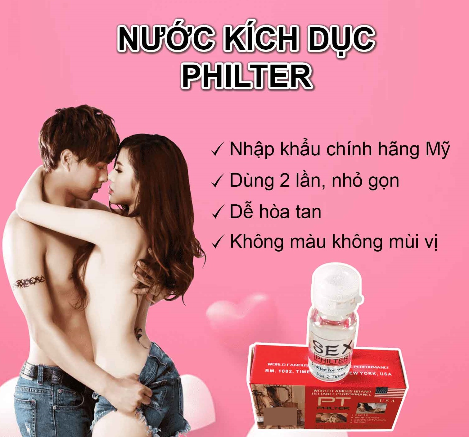  Nhập sỉ SEX PHILTER For Women Thuốc kích dục nữ dạng nước chính hãng Mỹ tốt nhất nhập khẩu