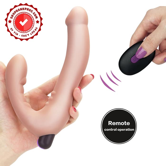  Bán Sextoy 2 Đầu Joy Strapless Silicon Siêu Mềm Có Rung - SHP1206 giá sỉ