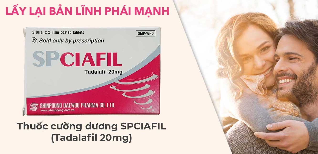 Cửa hàng bán Thuốc Spciafil tadalafil 20mg trị rối loạn cương dương SP Ciafil tăng sinh lý nam chính hãng Cửa hàng bán Thuốc Spciafil tadalafil 20mg trị rối loạn cương dương SP Ciafil tăng sinh lý nam chính hãng