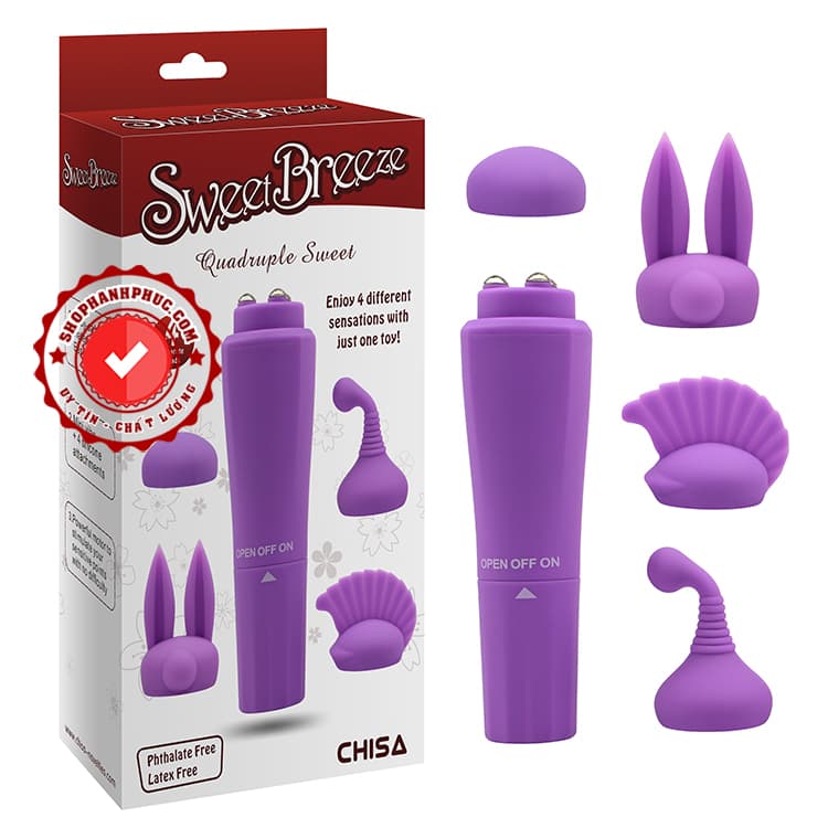  Mua Sweet Breeze – Máy Rung Sextoy 3 Đầu Phụ Đa Năng - SHP1164 có tốt không?