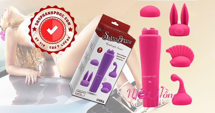  Mua Sweet Breeze – Máy Rung Sextoy 3 Đầu Phụ Đa Năng - SHP1164 có tốt không?