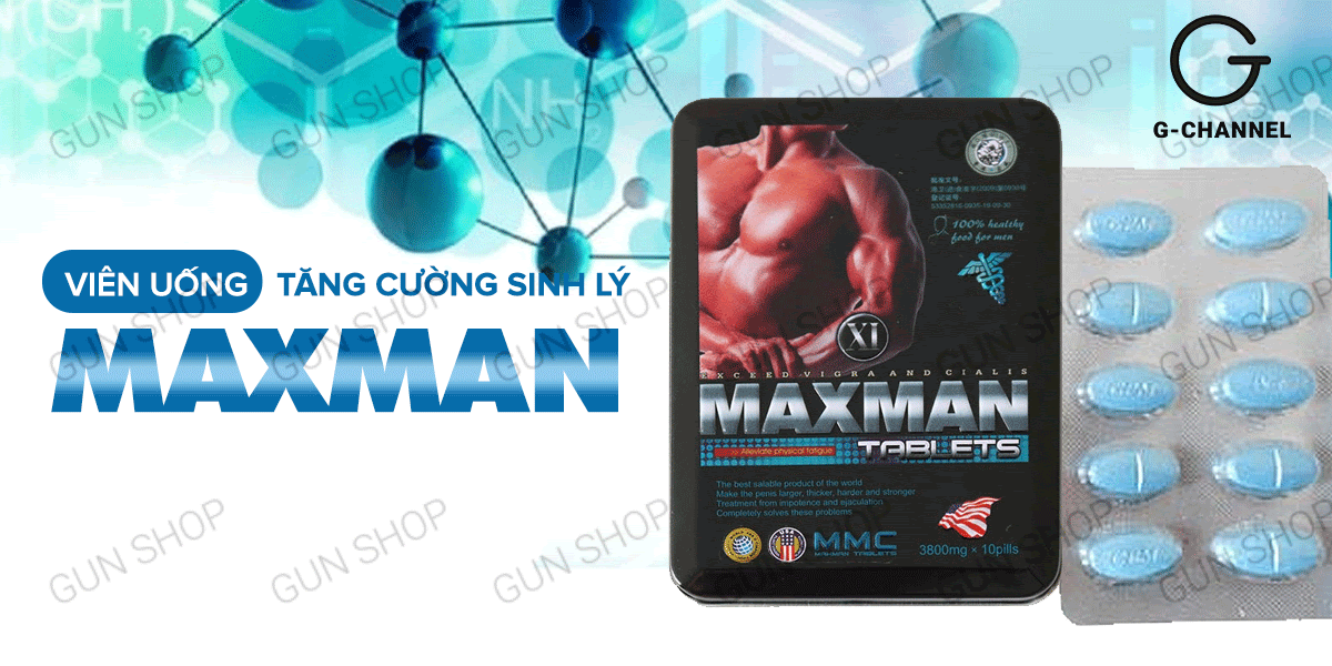 Thông tin Viên uống hỗ trợ cương dương tăng cường sinh lý Maxman - Hộp 10 viên chính hãng Thông tin Viên uống hỗ trợ cương dương tăng cường sinh lý Maxman - Hộp 10 viên chính hãng