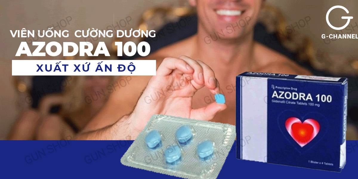 Bán Viên uống hỗ trợ cương dương tăng cường sinh lý Azodra 100mg - Hộp 4 viên loại tốt Bán Viên uống hỗ trợ cương dương tăng cường sinh lý Azodra 100mg - Hộp 4 viên loại tốt