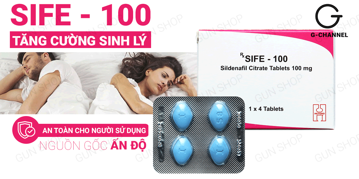 Thông tin Viên uống hỗ trợ cương dương tăng cường sinh lý Sife 100 - Hộp 4 viên tốt nhất Thông tin Viên uống hỗ trợ cương dương tăng cường sinh lý Sife 100 - Hộp 4 viên tốt nhất